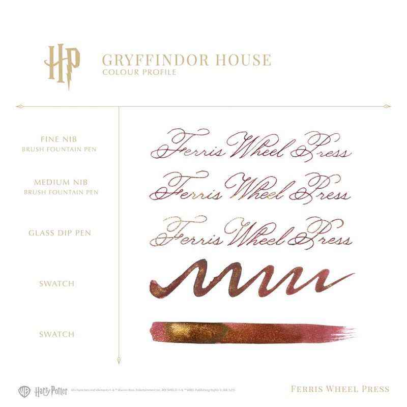 Ferris Wheel Press HP Gryffindor Carousel Fountain Pen & 10ml Ink Set image number 3
