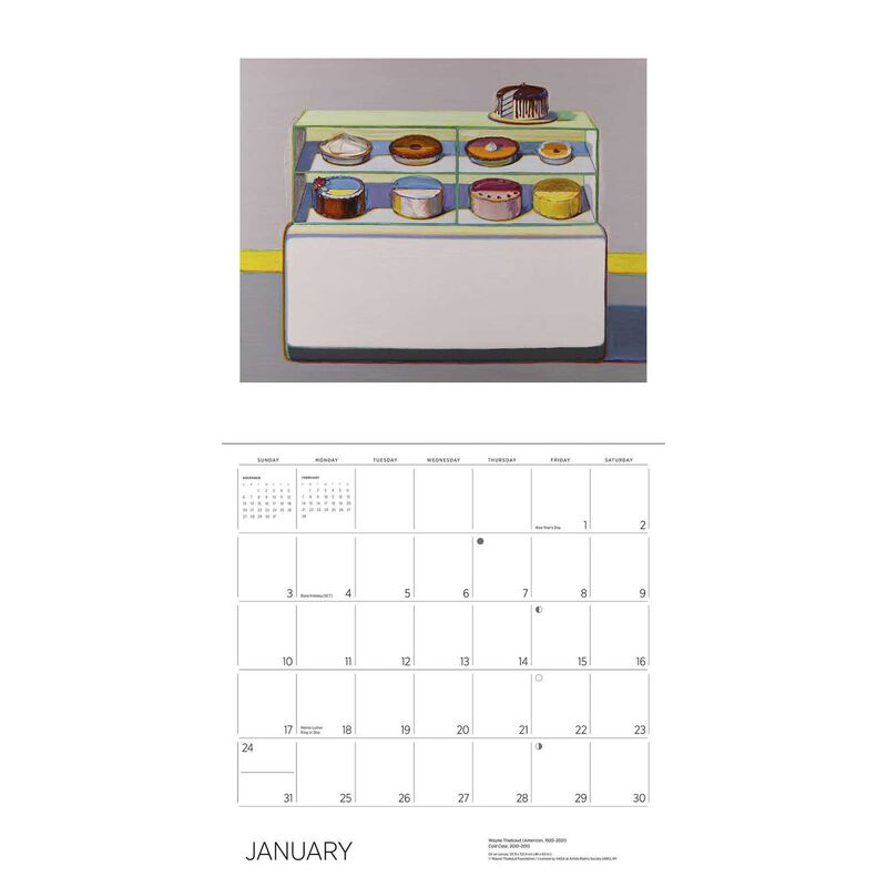 Pomegranate Wayne Thiebaud Wall Calendar 2027 image number 1