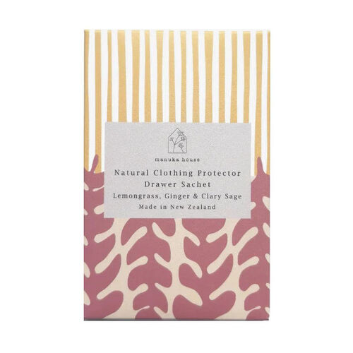 Manuka House Native Drawer Fragrance Sachet -Lemongrass Ginger&Clary Sage