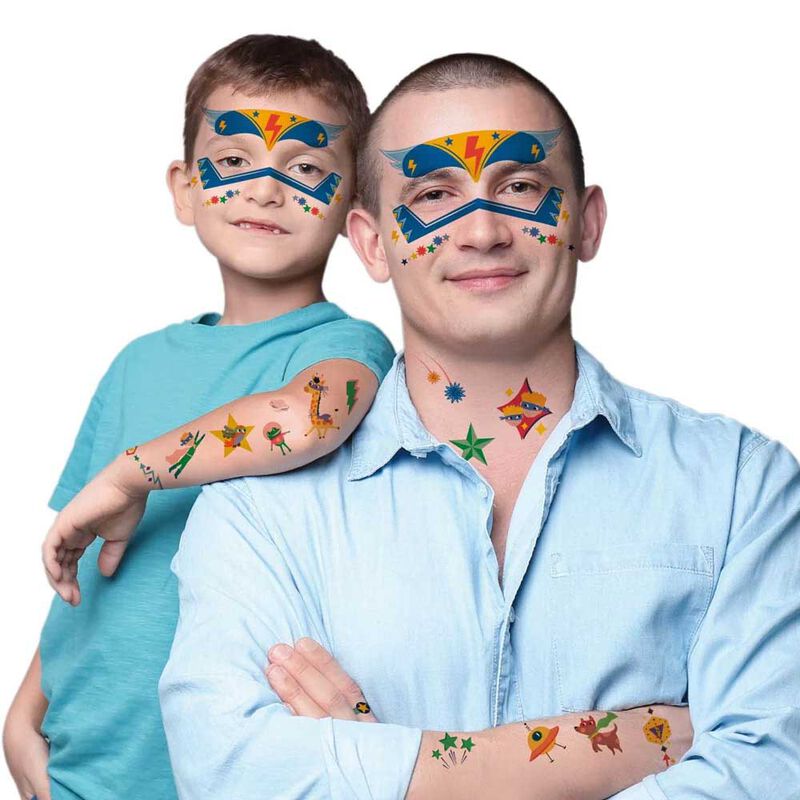 Avenir Face Stickers and Tattoos Superheroes image number 2