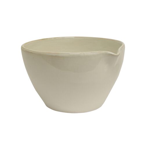 French Country Franco Rustic White Mixing Bowl