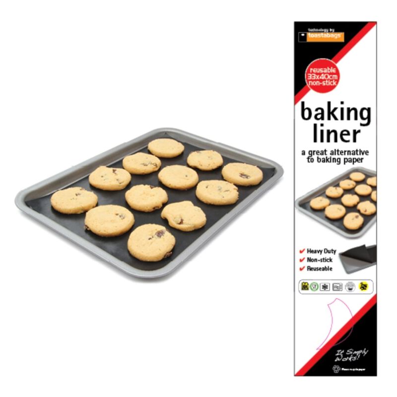 D.Line Non Stick Reusable Baking Liner Black 30x40cm (230g) image number 0