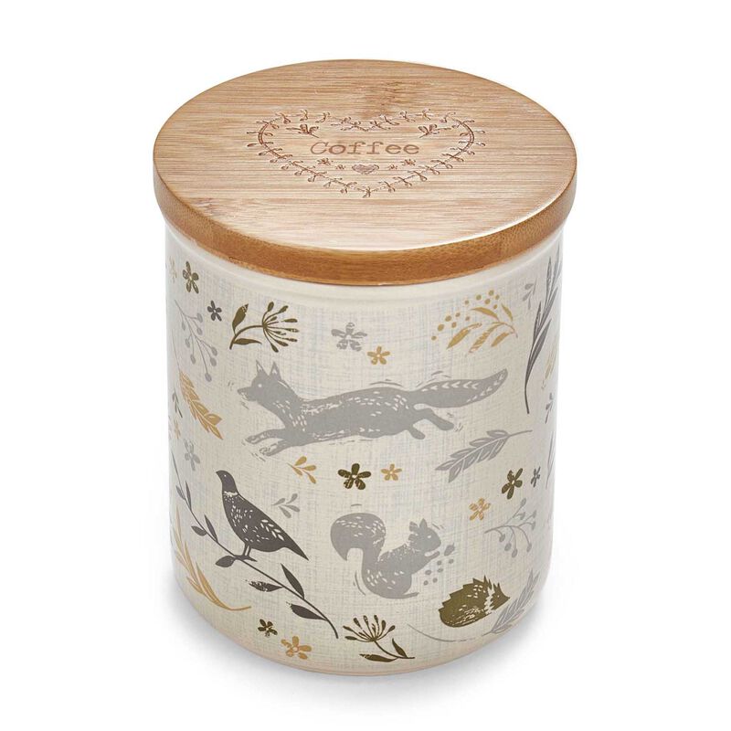 Cooksmart Woodland Ceramic Coffee Canister image number 0