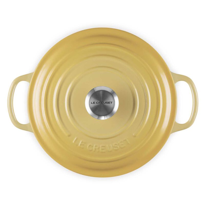 Le Creuset Signature Round Casserole 20cm - Camomille SS Knob image number 2