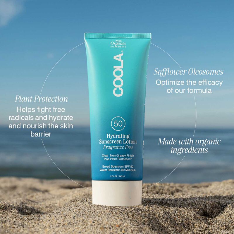 COOLA Hydrating Sunscreen Lotion SPF50 - Fragrance Free image number 3