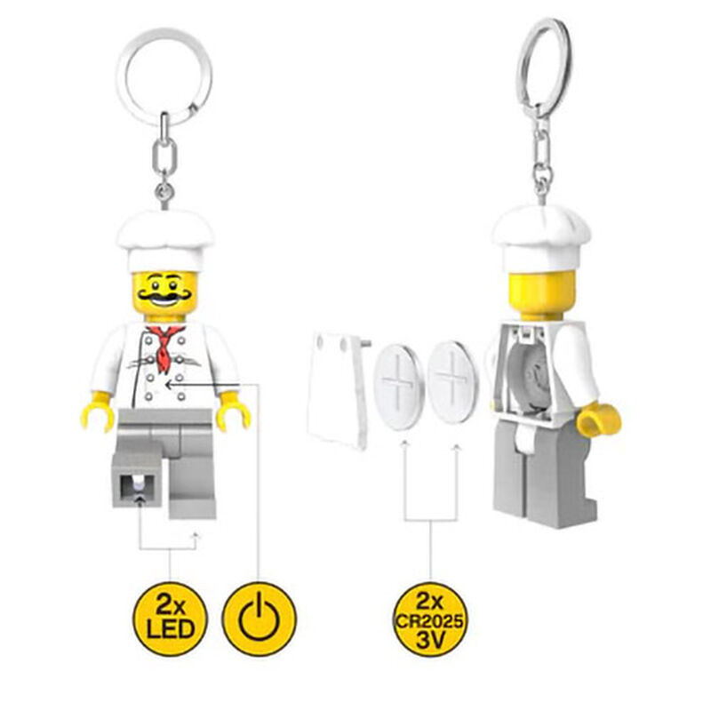 LEGO Minifigure Light Keyring Chef image number 1