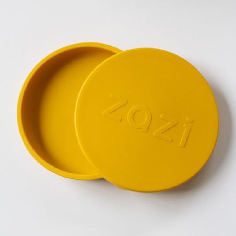 Zazi Clever Plate with Lid - Yolk image number 1