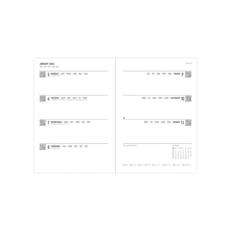 Letts of London Diary Conscious A6 WTV Rosewater 2026 image number 1