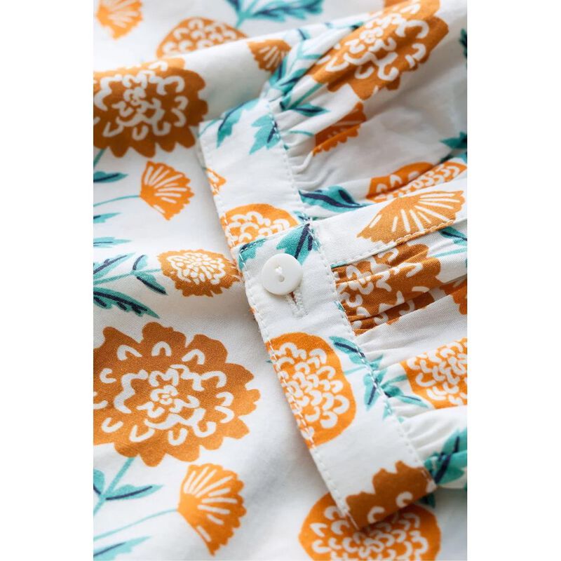 Seasalt Cornwall Hope Cottage Blouse Marigold Woodblock Chalk image number 2