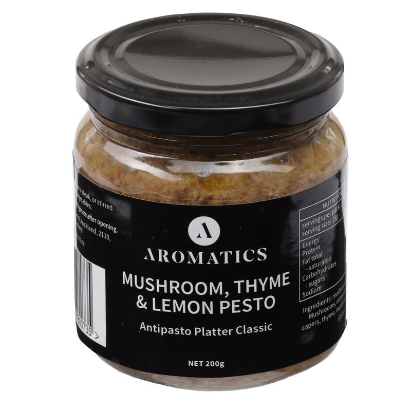 Aromatics Mushroom Thyme & Lemon Pesto 200g image number 0