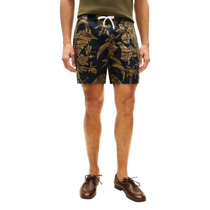 Tommy Hilfiger Dover Pure Linen Print 6" Inseam Chino Shorts image number 0