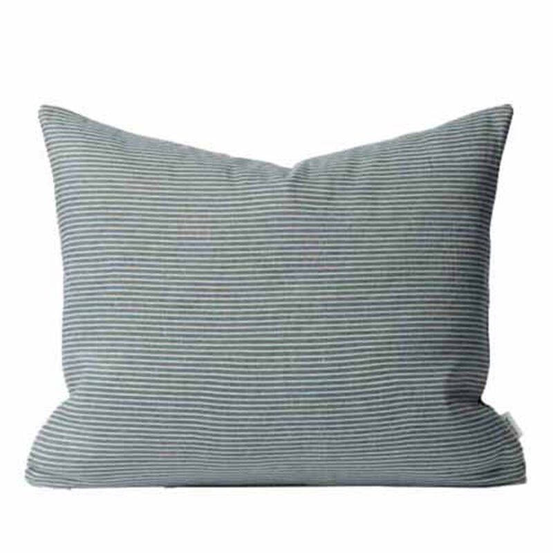 Città Reversible Pinstripe Cushion Cover 50x40cm - Cod/Coconut image number 0