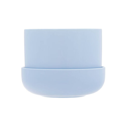 iittala Nappula Plant Pot with Saucer 17cm Aqua