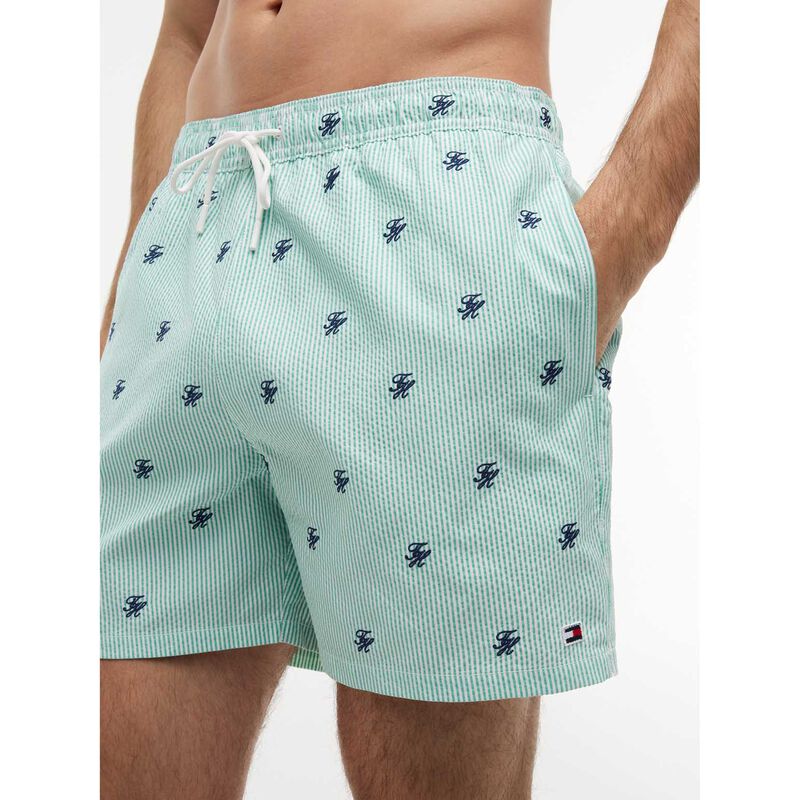 Tommy Hilfiger Ithaca Embroidery Mid Length Swim Shorts image number 2
