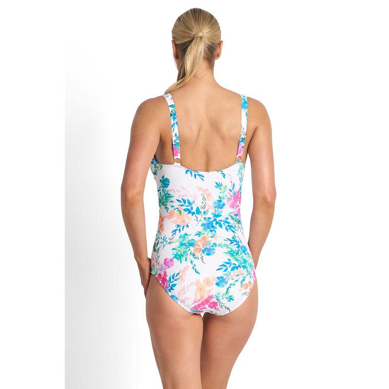 Jantzen Fresia F/G Multi Ruched One Piece White image number 1