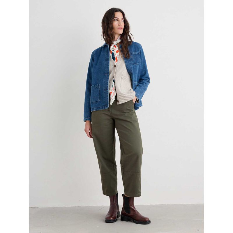 Seasalt Cornwall Painted Forms Trouser Nori image number 1