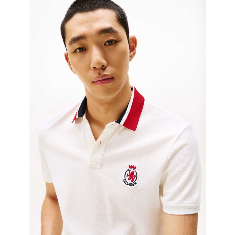 Tommy Hilfiger Regular Fit Herringbone Collar Pique Polo Shirt image number 2