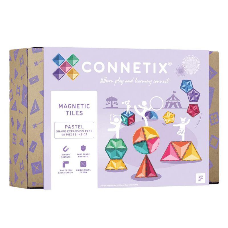 Connetix Tiles Pastel Shape Expansion Pack 48 pc image number 0