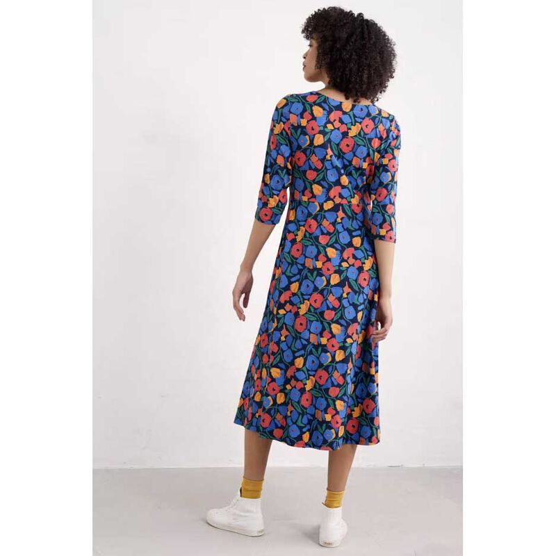 Seasalt Cornwall Veronica Dress Zennor Blooms Maritime Mix image number 1