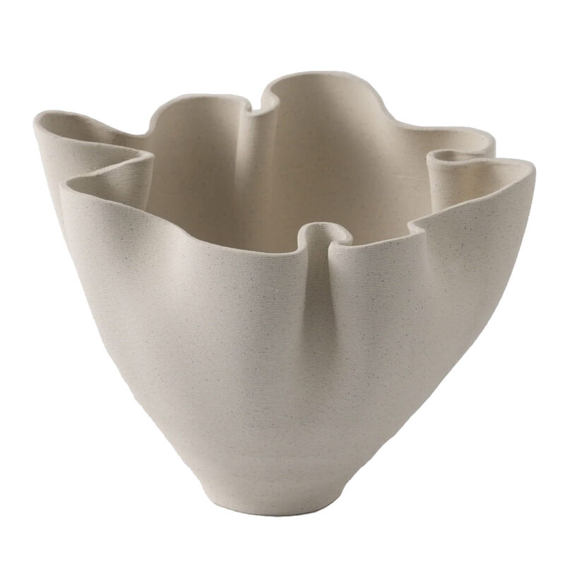 NED Collections Eva Vase Off-White image number 0