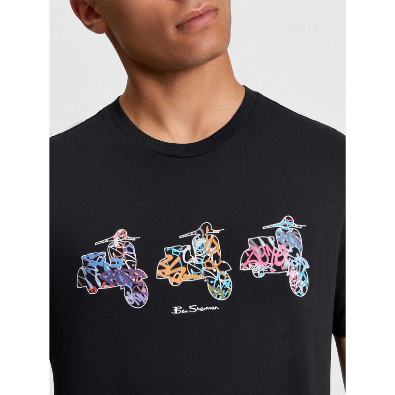 Ben Sherman Scooter Spray Tee image number 2