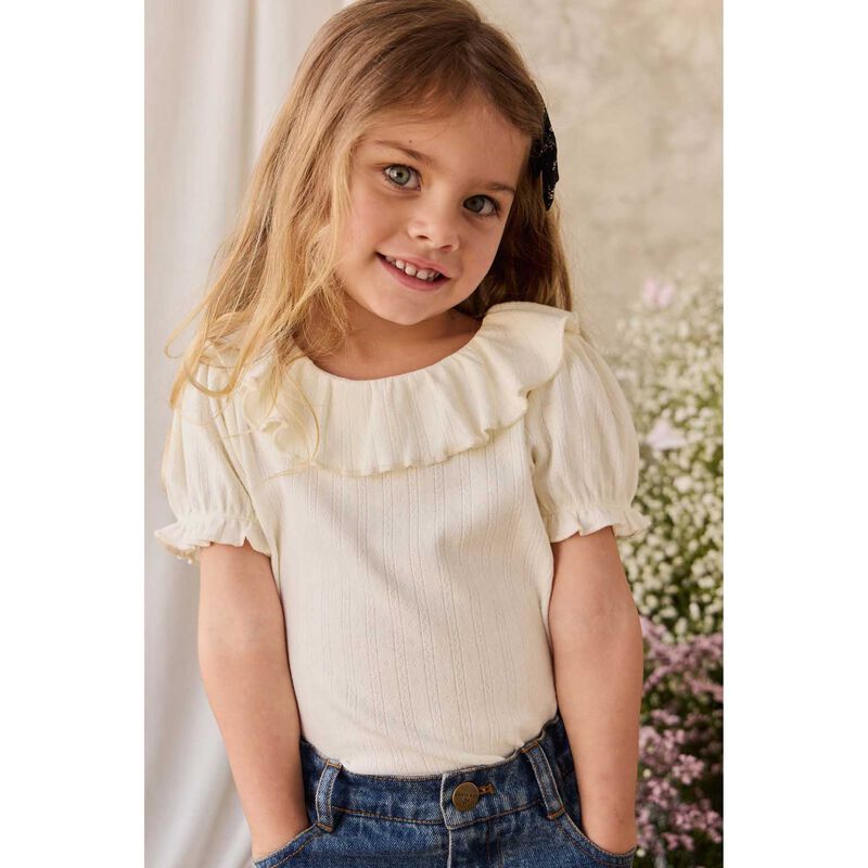Jamie Kay Organic Cotton Pointelle Marlene Top 3-5Y image number 1