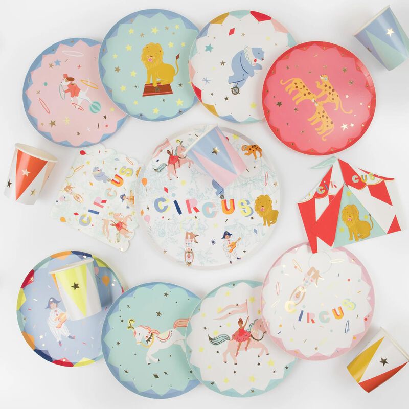 Meri Meri Circus Dinner Plates x 8 image number 2