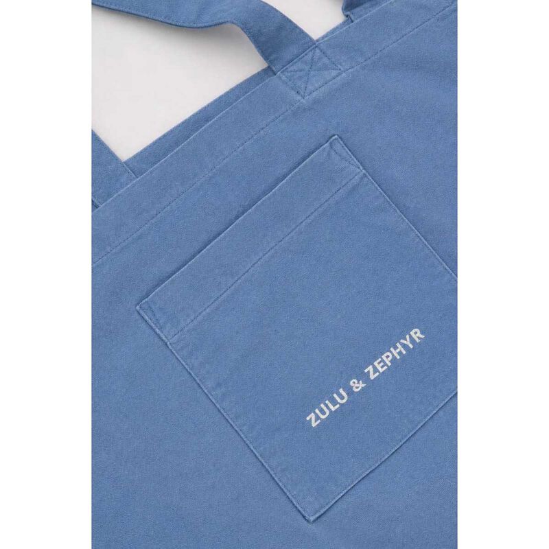 Zulu & Zephyr Denim Cotton Canvas Tote Bag image number 3