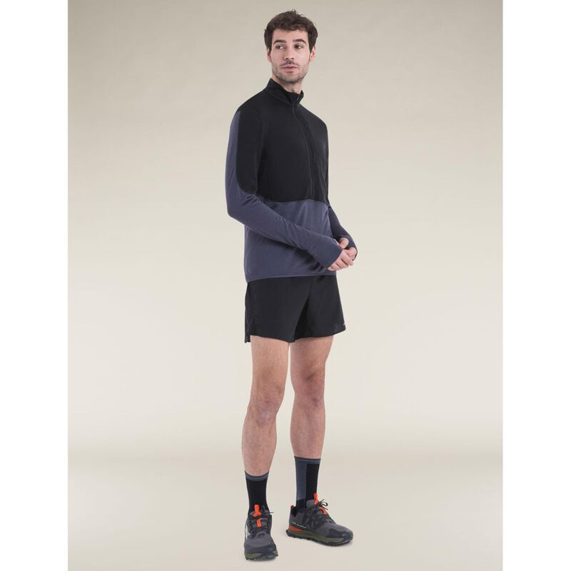 Icebreaker M Merino Blend 200 RealFleece Descender LS Half Zip image number 6