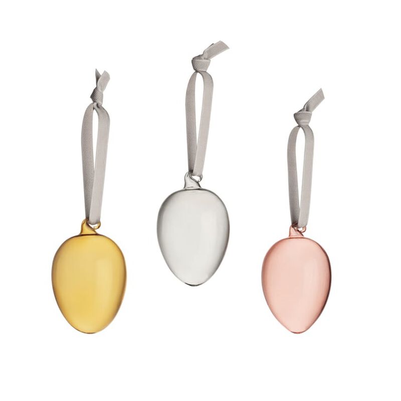 iittala Glass Eggsi Glass Egg 60mm 3set Mix image number 0