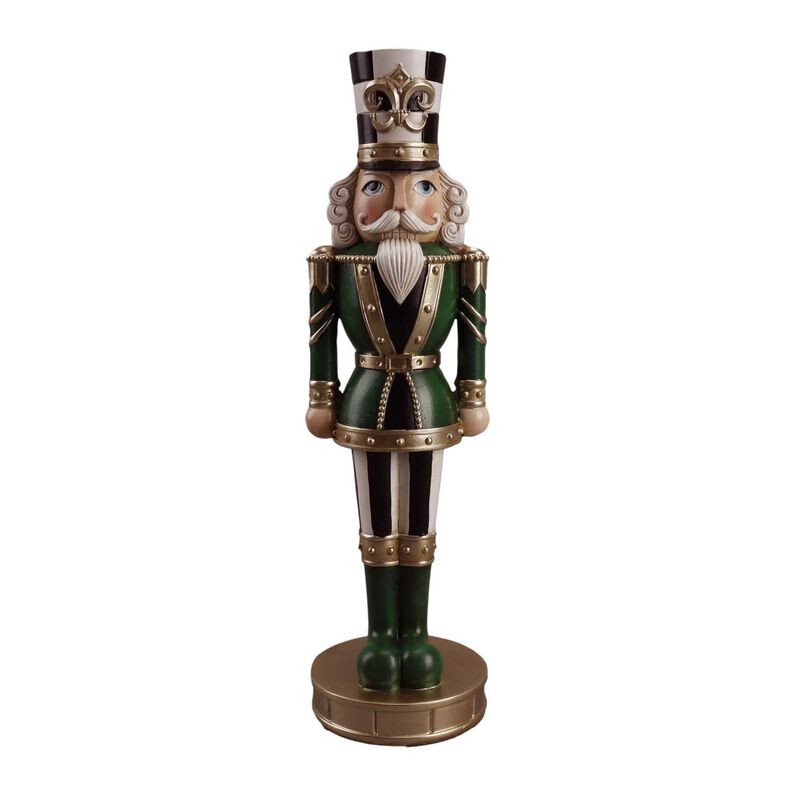 Resin Nutcracker Green/Black/Gold 34cm/13Inch image number 0