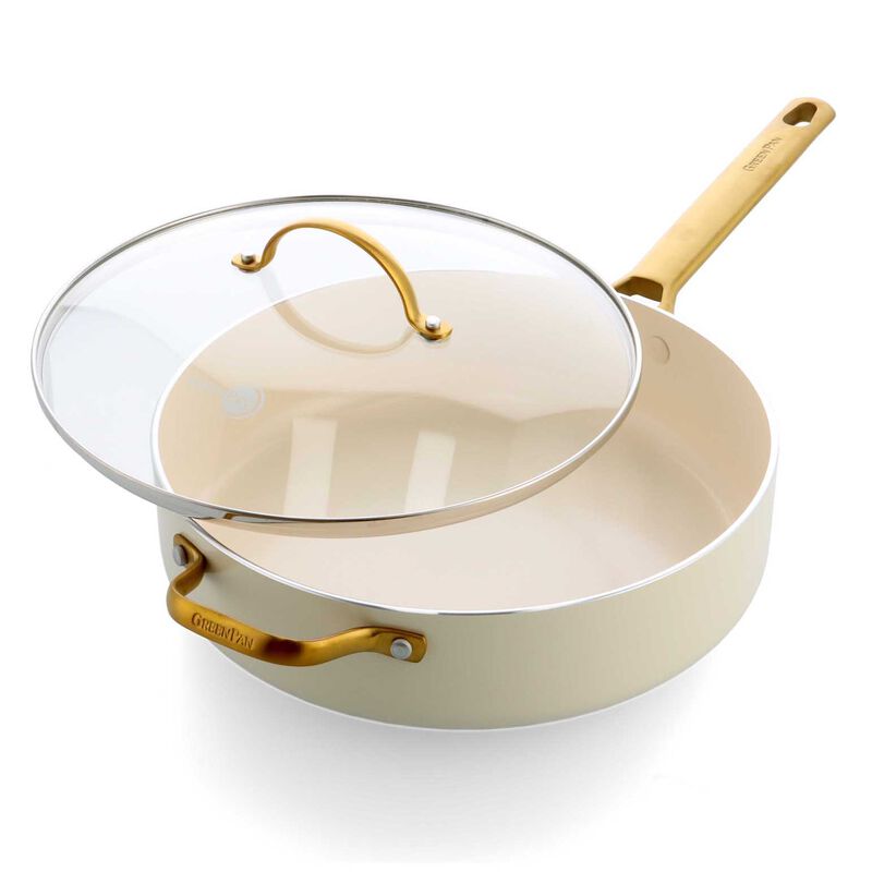 Greenpan Padova PFAS Free Saute Pan 28cm/3.6L - Cream image number 2
