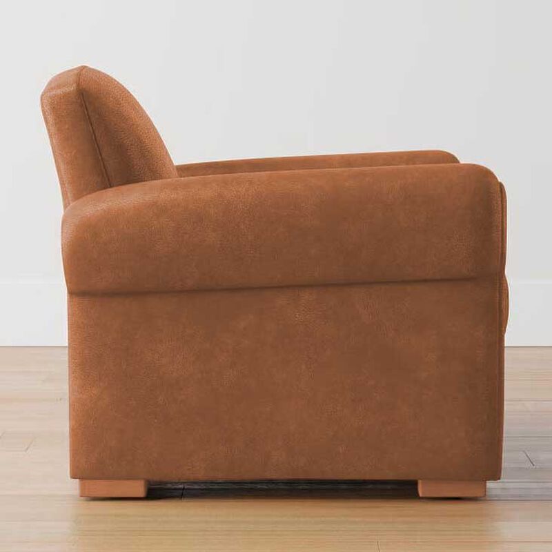 Pottery Barn Clyde Roll Arm Leather Armchair image number 2