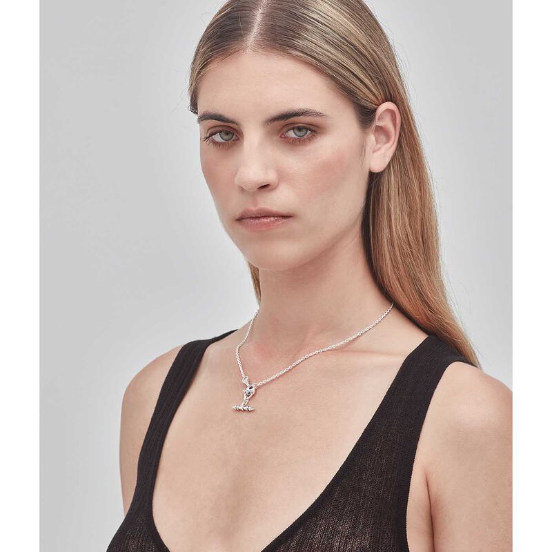 Stolen Girlfriends Club Spiked Fob Necklace image number 1