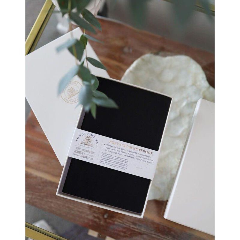 Forget Me Not Notebook & Gift Box - Onyx image number 2