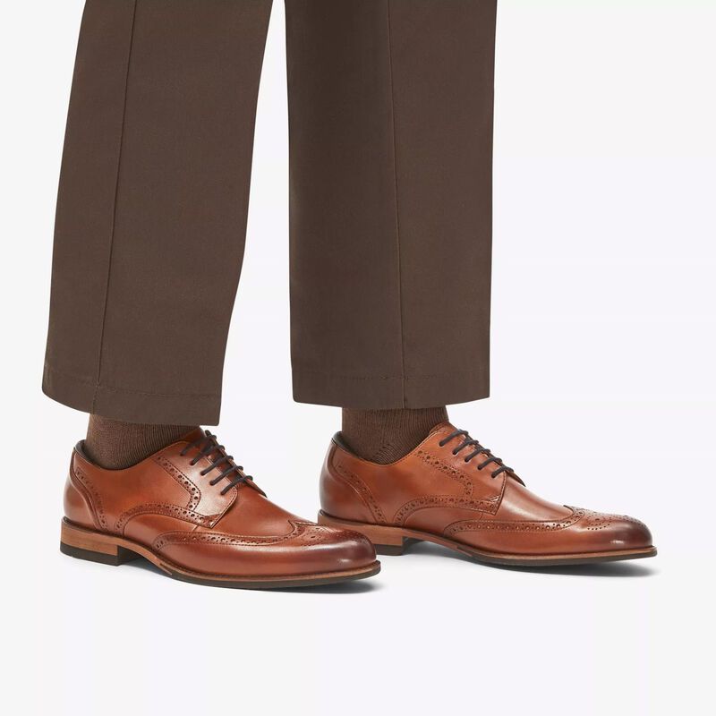 Clarks Mens Craft Arlo Limit Tan Leather image number 1