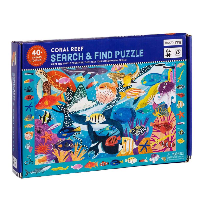 Coral Reef 64 Piece Search & Find Puzzle image number 0