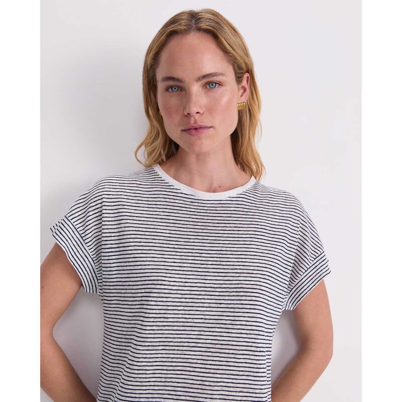 Sportscraft Tonia Crew Neck Linen Tee image number 2