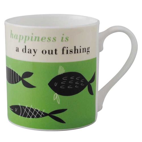 repeat repeat Happiness Fishing Mug