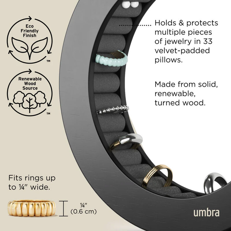 Umbra Ferris Ring Holder Black image number 2