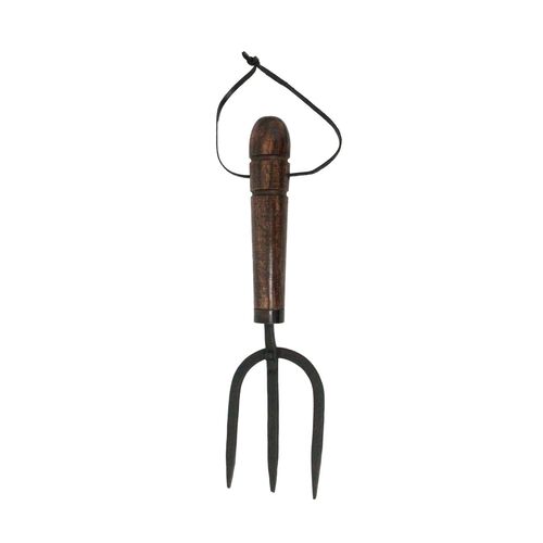French Country Garden Fork Wooden Handle