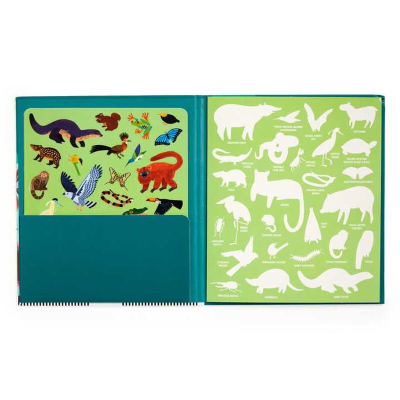 Mudpuppy Rainforest Sticker Play Reusable Activity Set image number 3