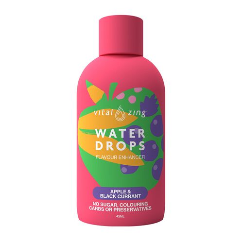 Vital Zing Water Drops Apple & Blackcurrant 45ml