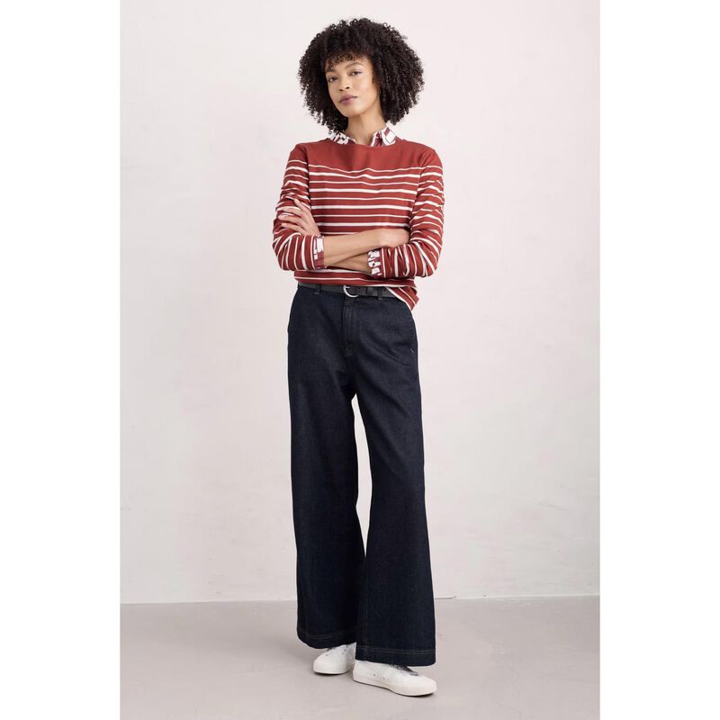 Seasalt Cornwall Larissa Shirt Dune Fence Umber image number 3