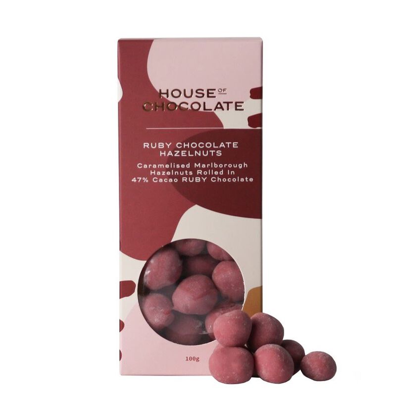 House of Chocolate Ruby Chocolate Hazelnuts image number 0