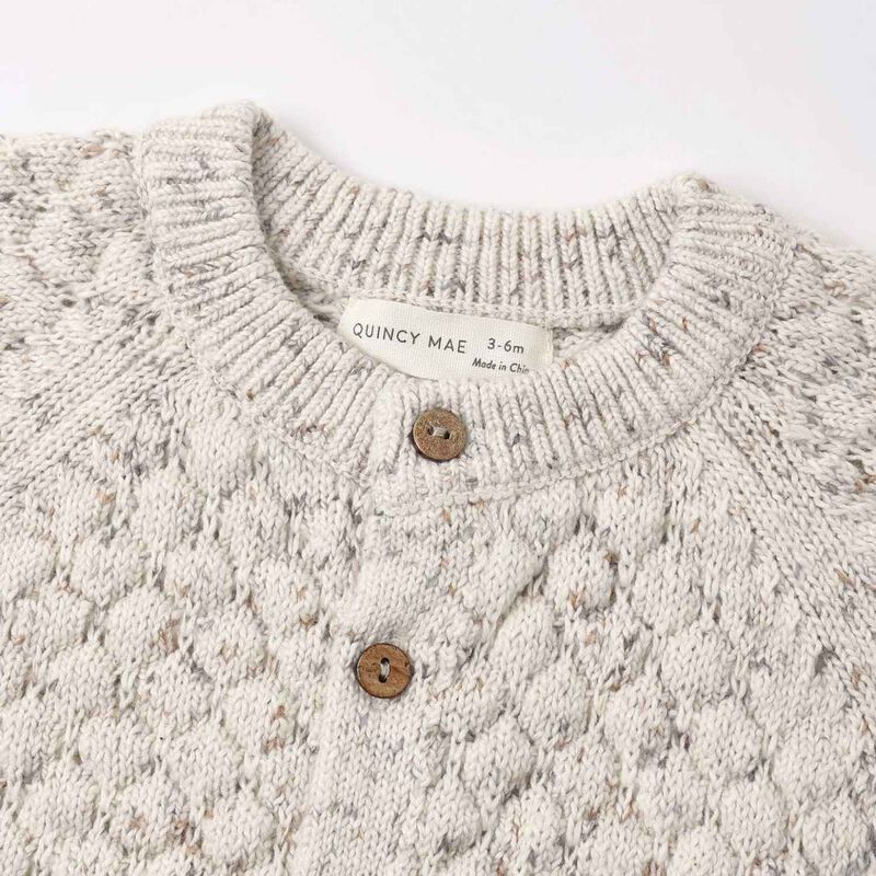 Quincy Mae Bubble Knit Cardigan 2-5Y image number 1