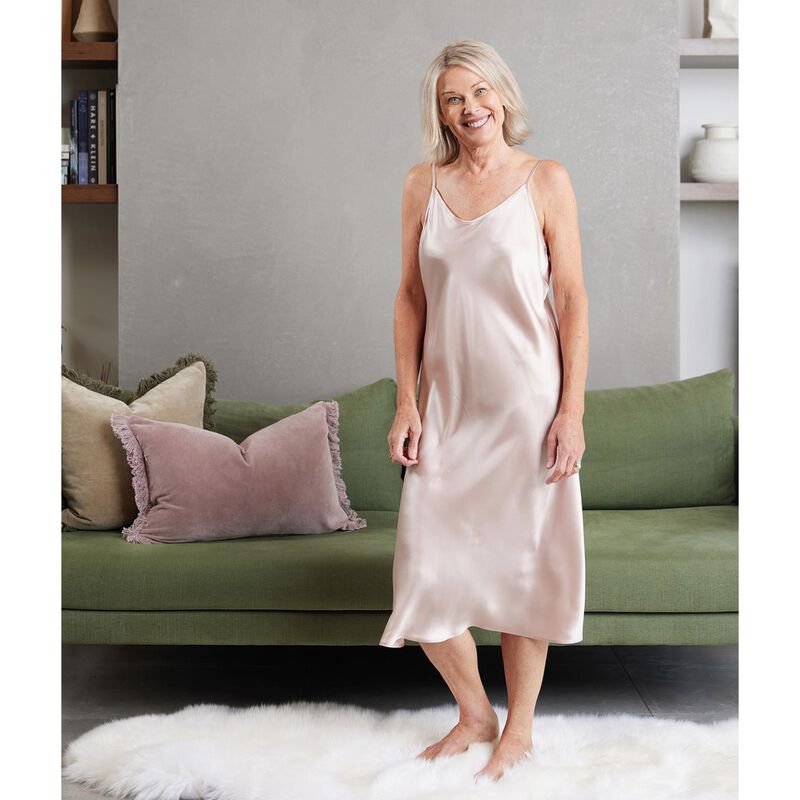 MM Linen Silk Chemise Blush image number 2