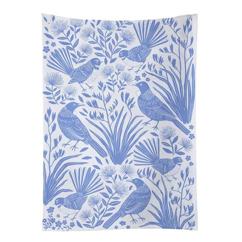 Birdsong Blues Tea Towel
