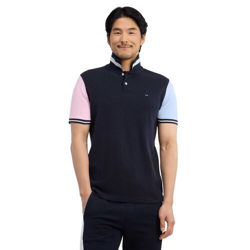 Eden Park Paris Short Sleeve Polo Shirt With Chest Band Stripe