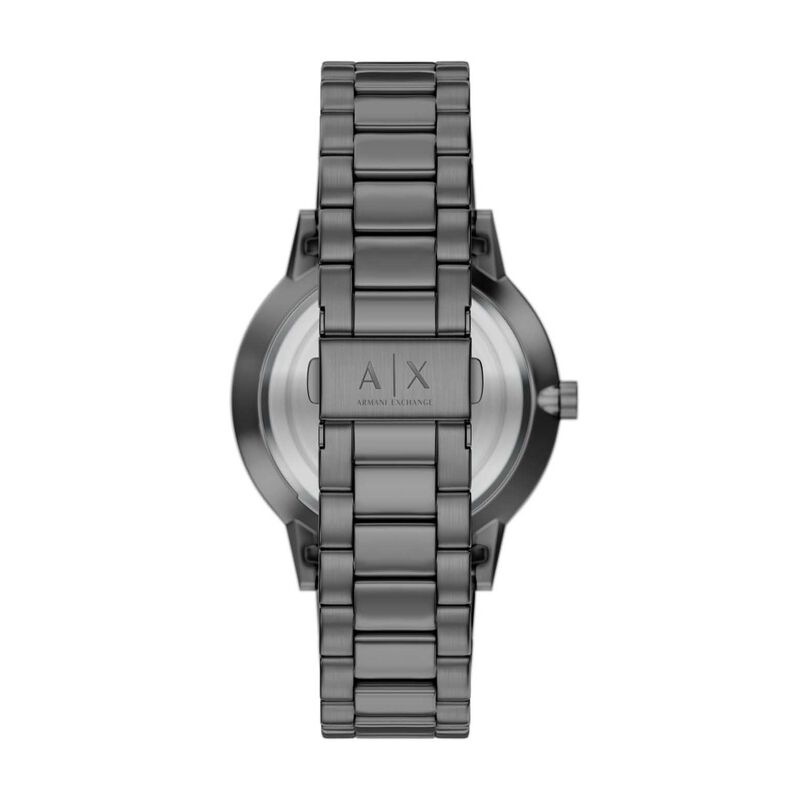 Armani Exchange Three-Hand Gunmetal Stainless Steel Watch And Bracelet Set image number 1